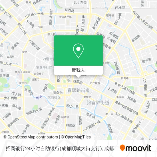 招商银行24小时自助银行(成都顺城大街支行)地图