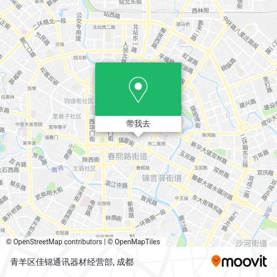 青羊区佳锦通讯器材经营部地图
