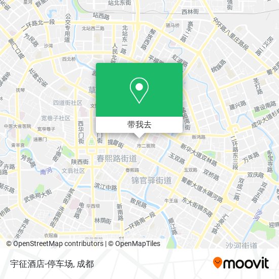 宇征酒店-停车场地图
