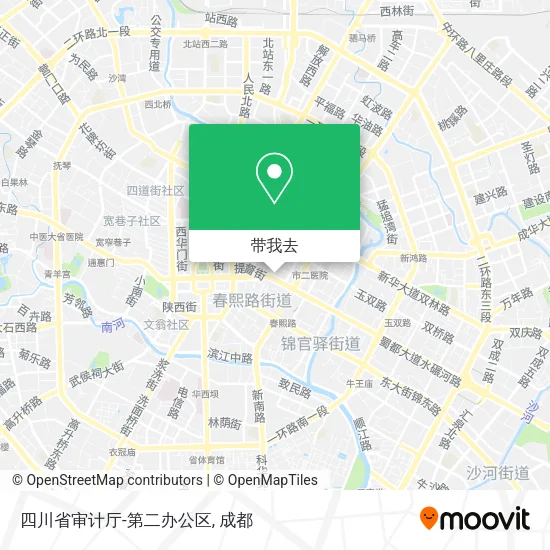 四川省审计厅-第二办公区地图
