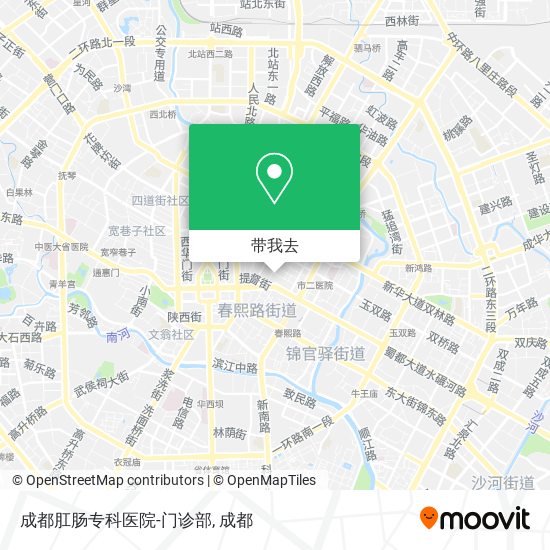 成都肛肠专科医院-门诊部地图