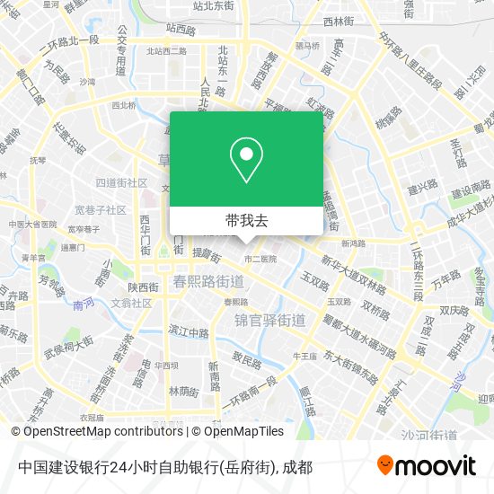 中国建设银行24小时自助银行(岳府街)地图