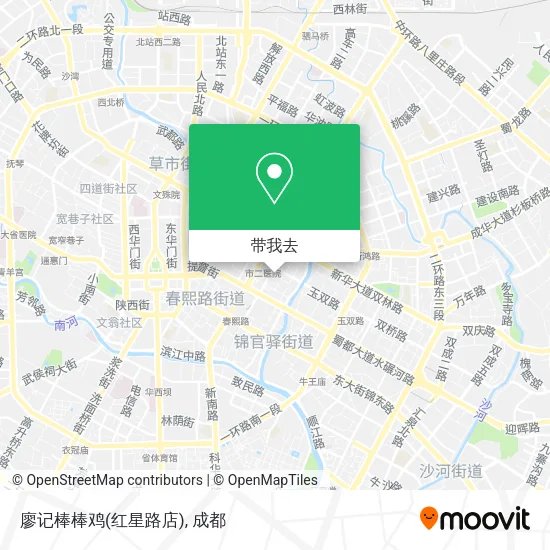 廖记棒棒鸡(红星路店)地图