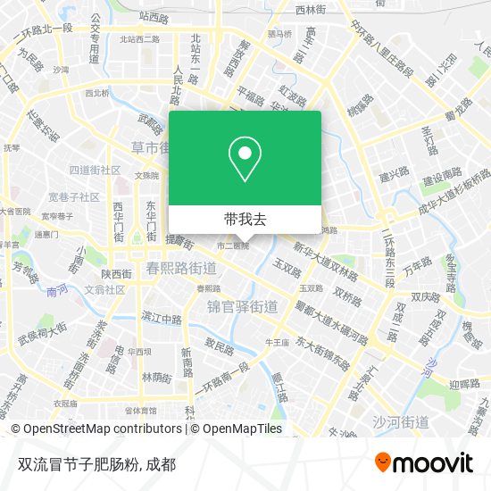 双流冒节子肥肠粉地图