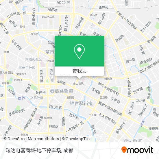 瑞达电器商城-地下停车场地图