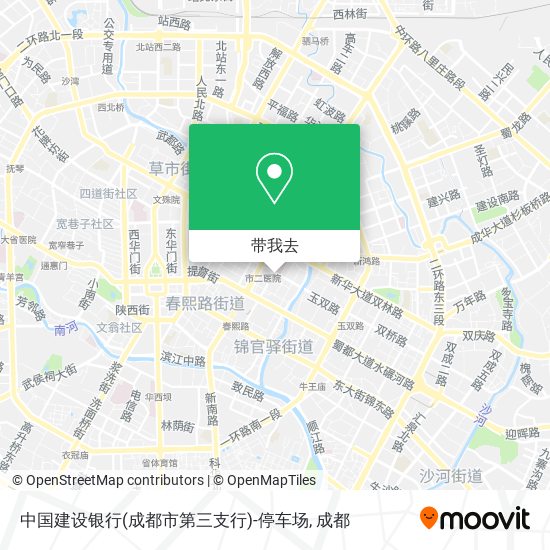 中国建设银行(成都市第三支行)-停车场地图