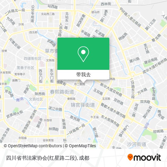 四川省书法家协会(红星路二段)地图