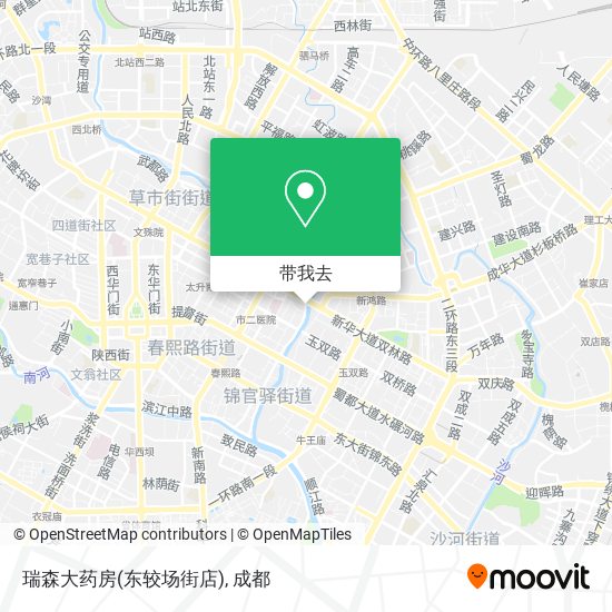 瑞森大药房(东较场街店)地图