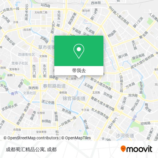 成都蜀汇精品公寓地图