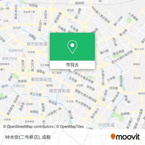 钟水饺(二号桥店)地图