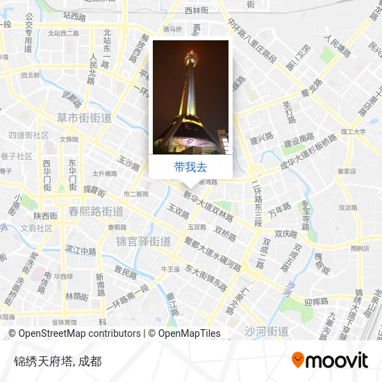 锦绣天府塔地图