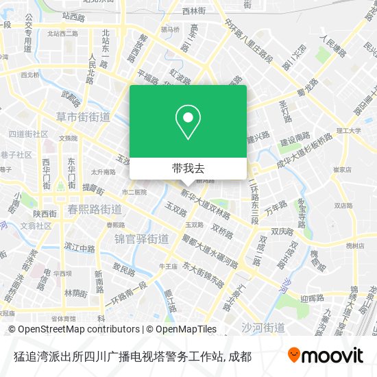 猛追湾派出所四川广播电视塔警务工作站地图