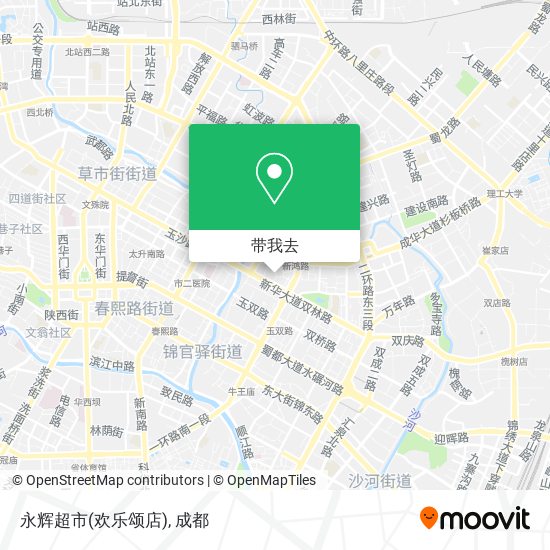 永辉超市(欢乐颂店)地图