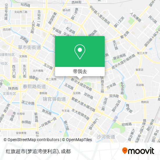 红旗超市(梦追湾便利店)地图