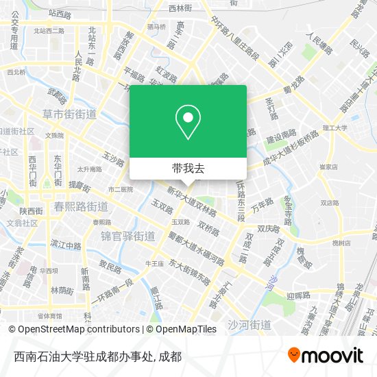 西南石油大学驻成都办事处地图