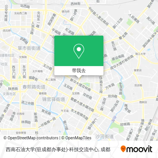 西南石油大学(驻成都办事处)-科技交流中心地图
