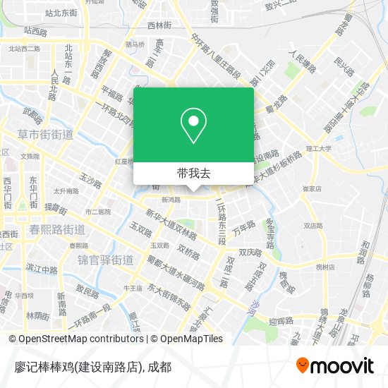 廖记棒棒鸡(建设南路店)地图