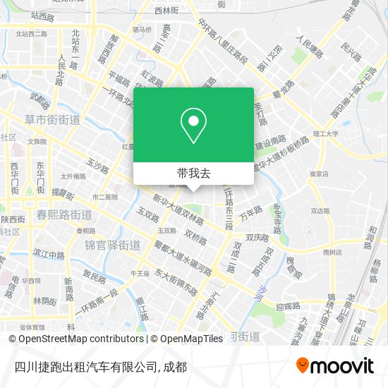 四川捷跑出租汽车有限公司地图