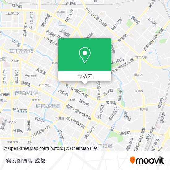 鑫宏阁酒店地图