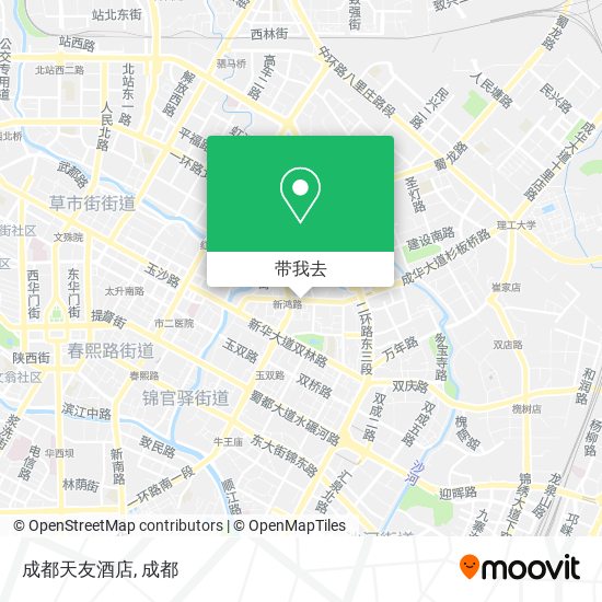 成都天友酒店地图