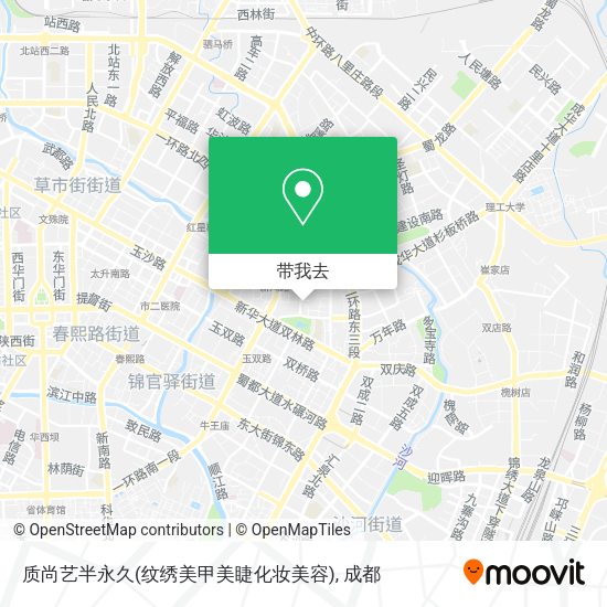 质尚艺半永久(纹绣美甲美睫化妆美容)地图