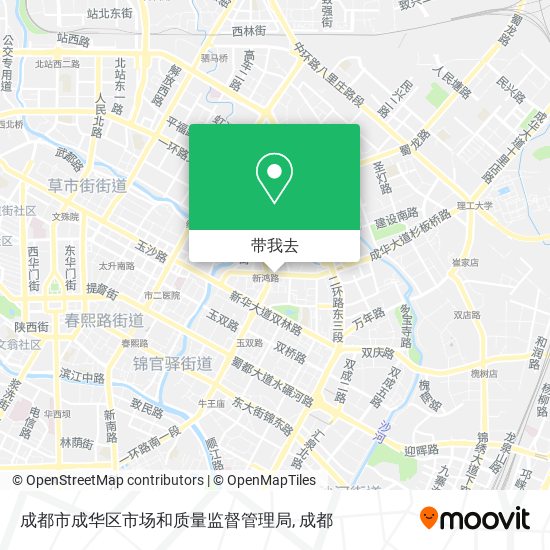 成都市成华区市场和质量监督管理局地图