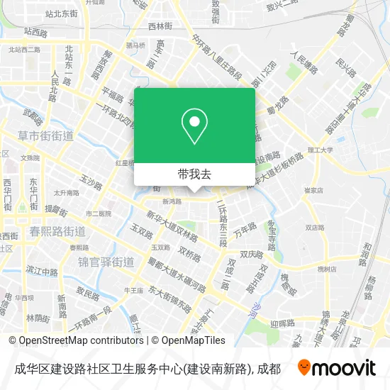 成华区建设路社区卫生服务中心(建设南新路)地图
