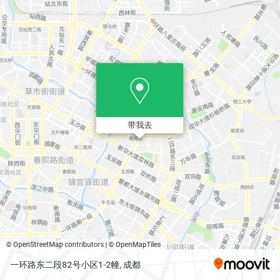 一环路东二段82号小区1-2幢地图
