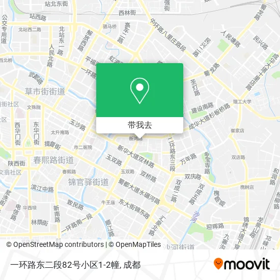 一环路东二段82号小区1-2幢地图