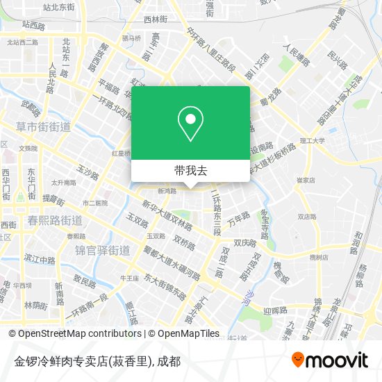金锣冷鲜肉专卖店(菽香里)地图