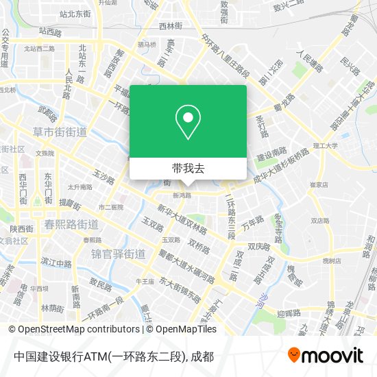 中国建设银行ATM(一环路东二段)地图