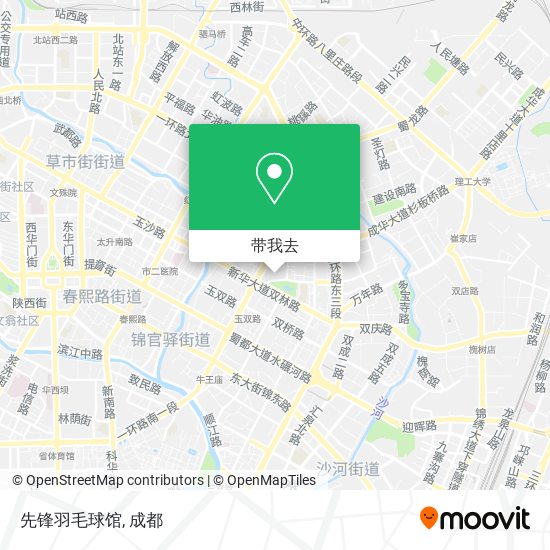 先锋羽毛球馆地图