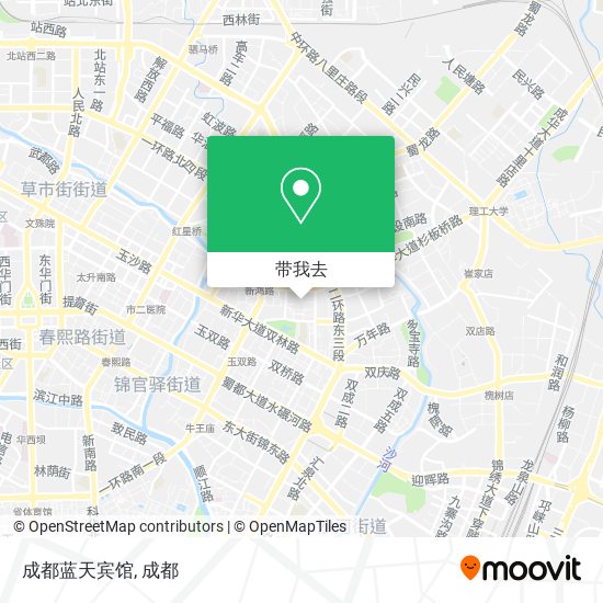 成都蓝天宾馆地图