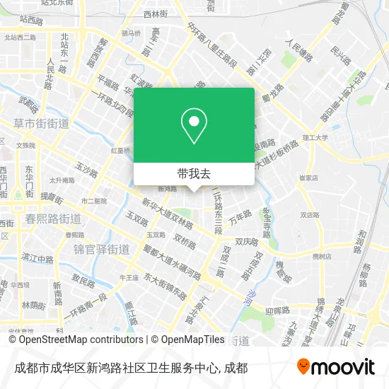成都市成华区新鸿路社区卫生服务中心地图