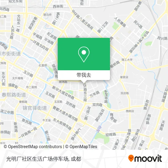 光明厂社区生活广场停车场地图