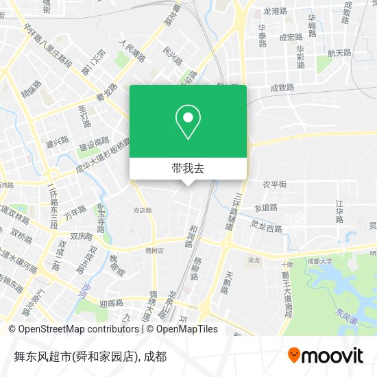 舞东风超市(舜和家园店)地图