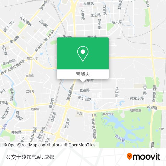 公交十陵加气站地图