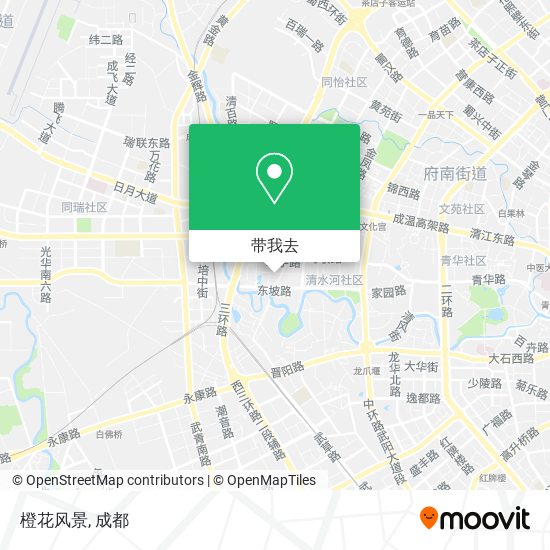 橙花风景地图