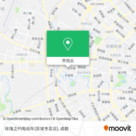 玫瑰之约电动车(苏坡专卖店)地图