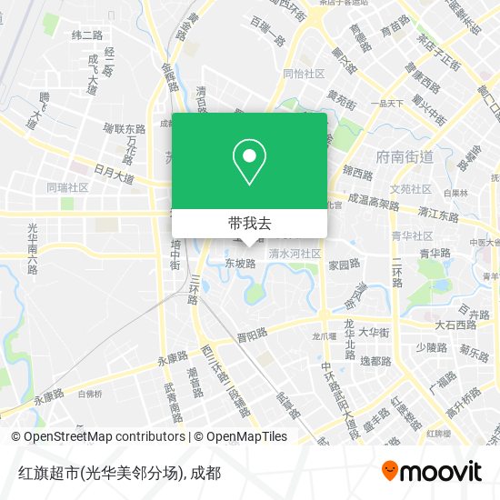 红旗超市(光华美邻分场)地图