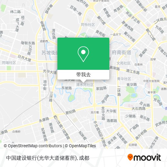 中国建设银行(光华大道储蓄所)地图