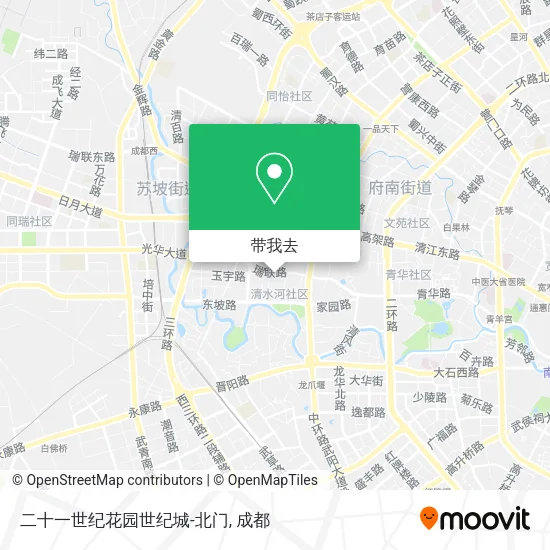 二十一世纪花园世纪城-北门地图