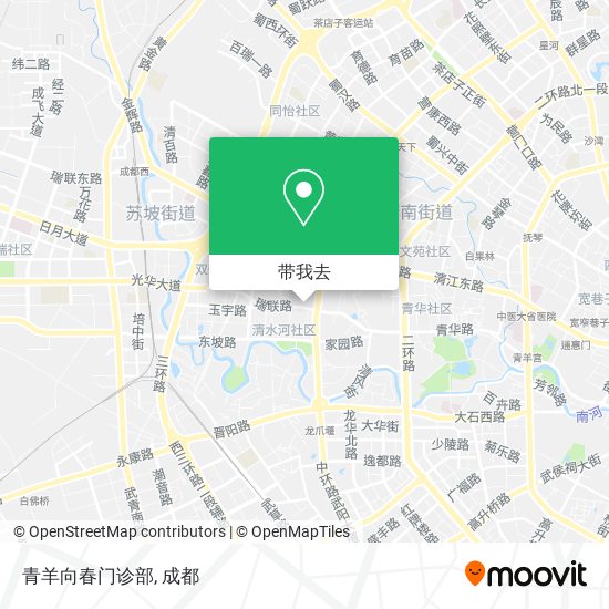 青羊向春门诊部地图