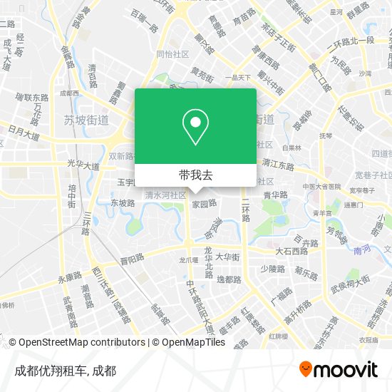 成都优翔租车地图