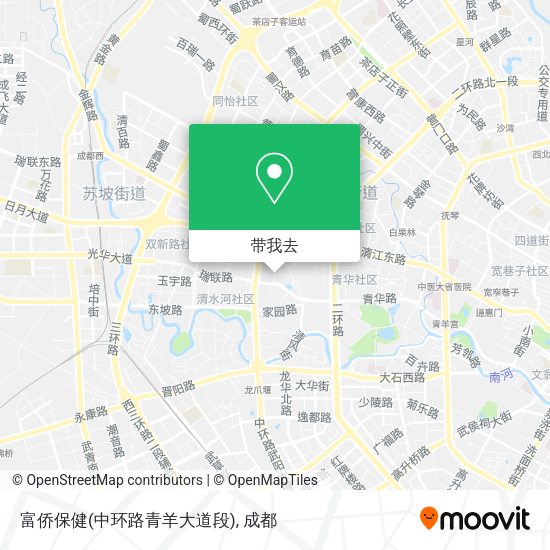 富侨保健(中环路青羊大道段)地图