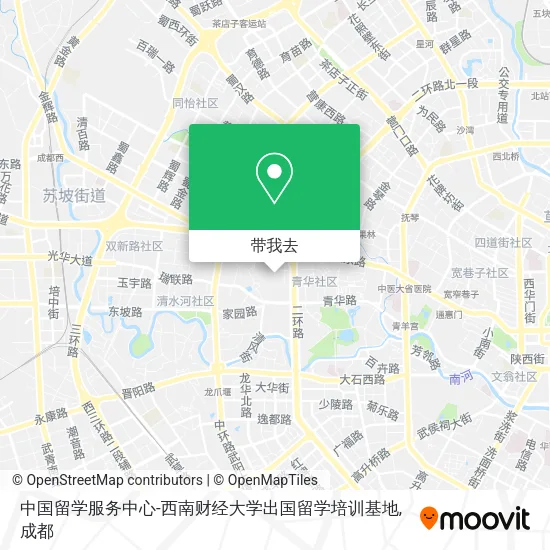 中国留学服务中心-西南财经大学出国留学培训基地地图
