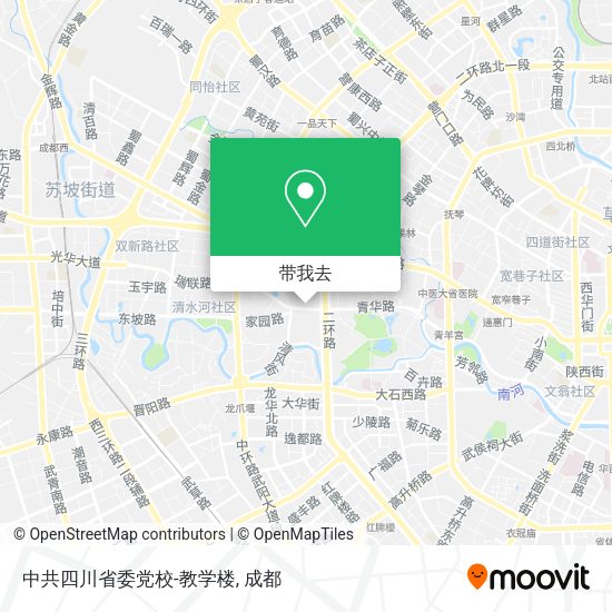 中共四川省委党校-教学楼地图