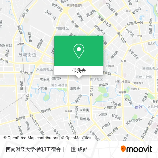 西南财经大学-教职工宿舍十二幢地图