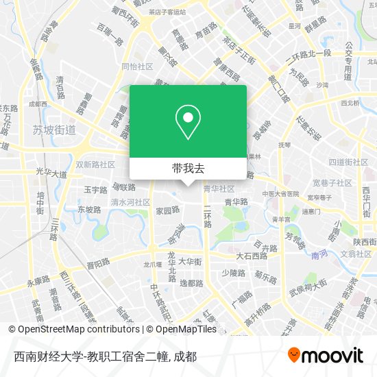 西南财经大学-教职工宿舍二幢地图