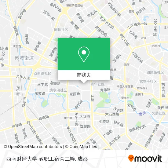 西南财经大学-教职工宿舍二幢地图